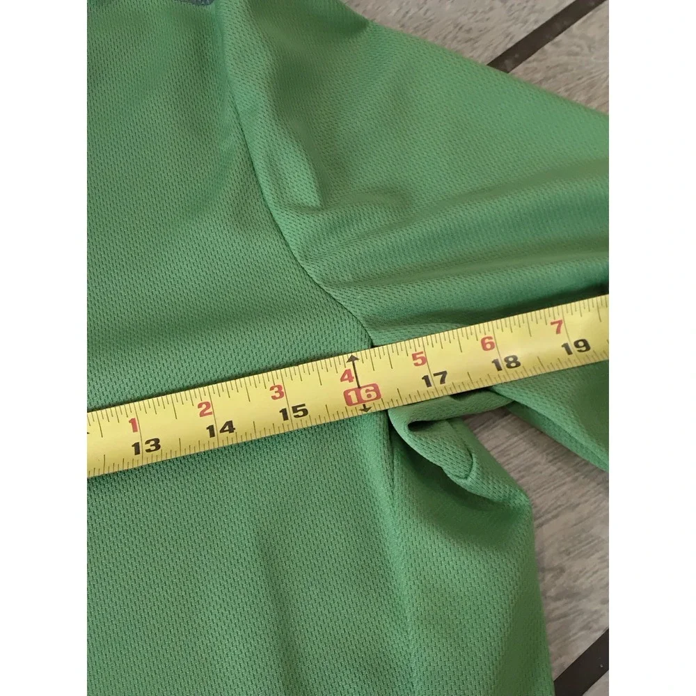 Alo Yoga‎ Sport Green 1/4 Zip Hooded Pullover Long Sleeve Athletic Top Large